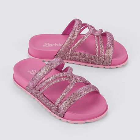 RASTEIRA JUVENIL BARBIE GLITTER 23150 BB725- ROSA GLITER 32/33