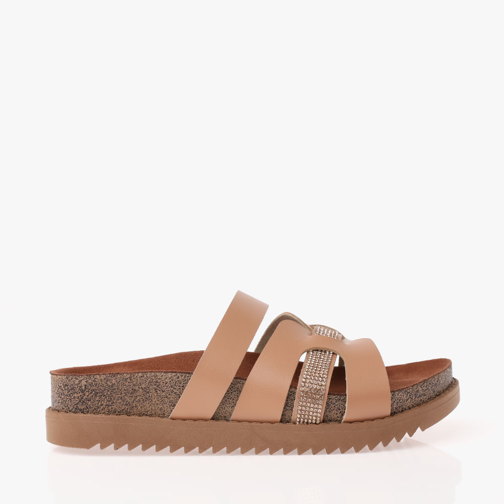 RASTEIRA SANDALIA HERMES STRASS 550102 NUDE/LIGHT BEIGE 35