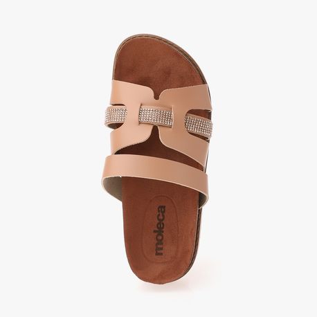 RASTEIRA SANDALIA HERMES STRASS 550102 NUDE/LIGHT BEIGE 35