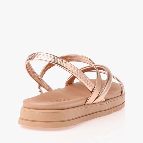 RASTEIRA SANDALIA 3 TIRAS CALCE FACIL 5490104 OURO ROSADO 38