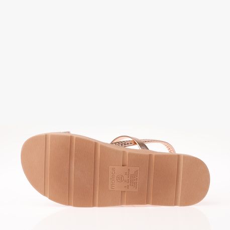 RASTEIRA SANDALIA 3 TIRAS CALCE FACIL 5490104 OURO ROSADO 38