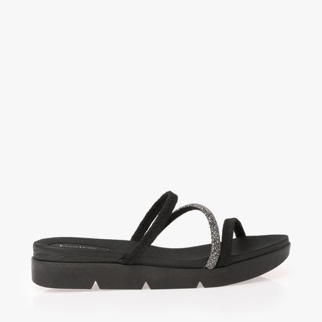 RASTEIRA SANDALIA TRANCA + GLITTER 8387533 PRETO/BLACK DIAMOND 34