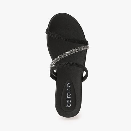 RASTEIRA SANDALIA TRANCA + GLITTER 8387533 PRETO/BLACK DIAMOND 34