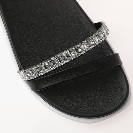 RASTEIRA SANDALIA CALCE FACIL STRASS 5502102 PTO/CRISTAL 35