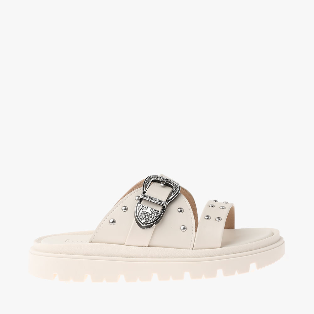 RASTEIRA SANDALIA FIVELA PIN  BCO OFF NP 35