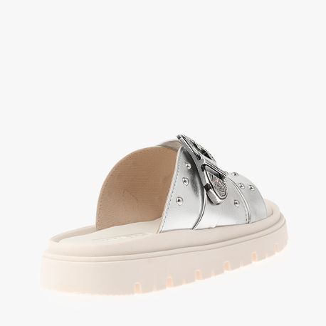 RASTEIRA SANDALIA FIVELA PIN  PRATA MET 35