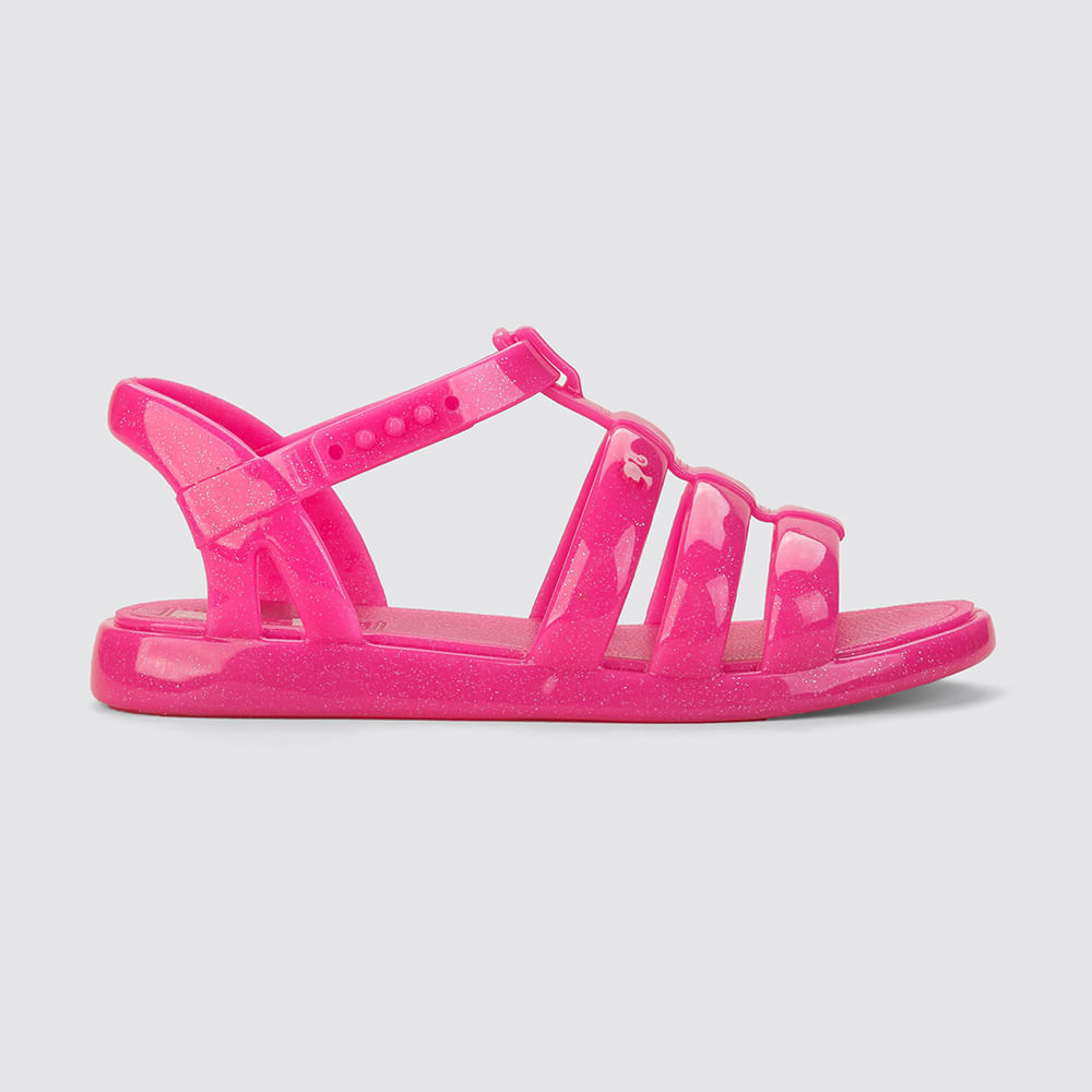 SANDALIA BARBIE  CARRO 23071 BC780-ROSA ESCURO GLITER 28