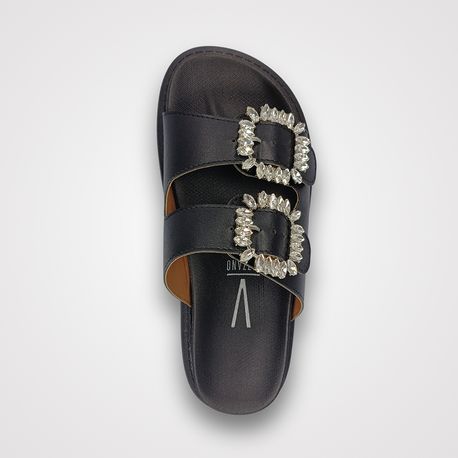 RASTEIRA SANDALIA BIRKEN FIVELA 6510106 PTO PELICA/NIQUEL CRISTAL 34