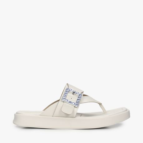 RASTEIRA SANDALIA DEDO FIVELA 5506100 BCO OFF CRISTAL 34