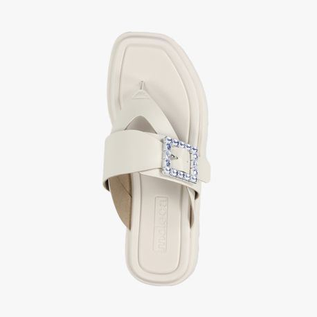 RASTEIRA SANDALIA DEDO FIVELA 5506100 BCO OFF CRISTAL 34