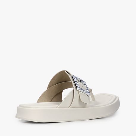 RASTEIRA SANDALIA DEDO FIVELA 5506100 BCO OFF CRISTAL 34