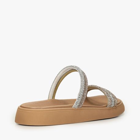 RASTEIRA SANDALIA BRILHOS 5469135 NUDE/CRISTAL/SILVER/BCO/OURO ROSASO/SILVER/BEGE 34