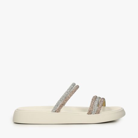 RASTEIRA SANDALIA BRILHOS 5469135 BCO OFF/CRISTAL/SILVER/BCO/OURO ROSASO/SILVER/BEGE 34