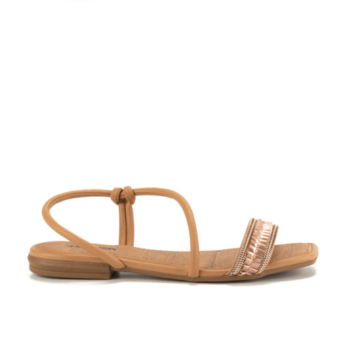 SANDALIA RASTEIRA CALCE FACIL TIRA TRAMA MB181 01 ROSE 35