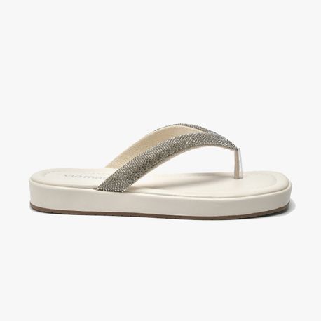 RASTEIRA SANDALIA DEDO STRASS 178001 MARFIM NP 34