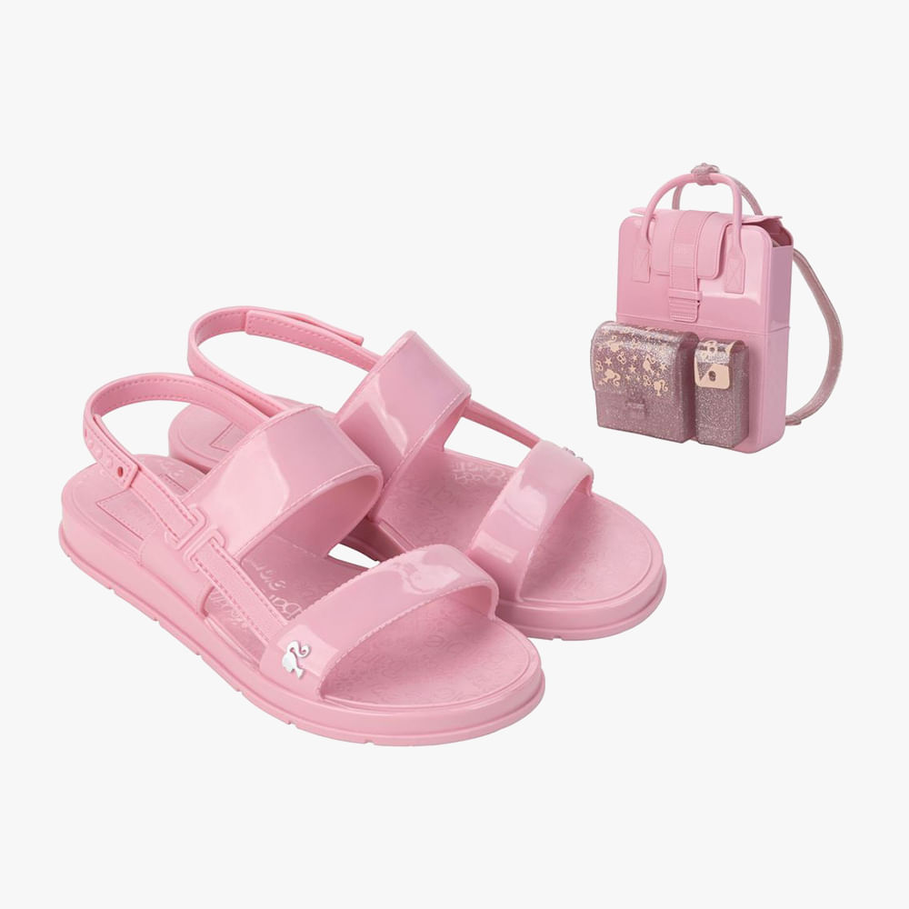 SANDALIA RASTEIRA MOCHILA  BARBIE   JUV MNA 23067 BF291-ROSA CLARO 28