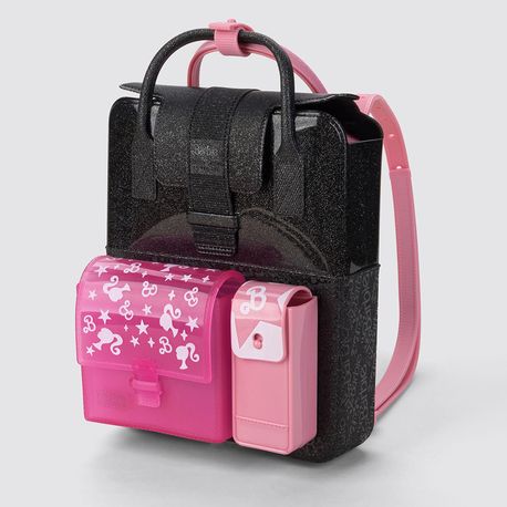 SANDALIA RASTEIRA MOCHILA  BARBIE   JUV MNA 23067 BF286- PRETO GLITER 28
