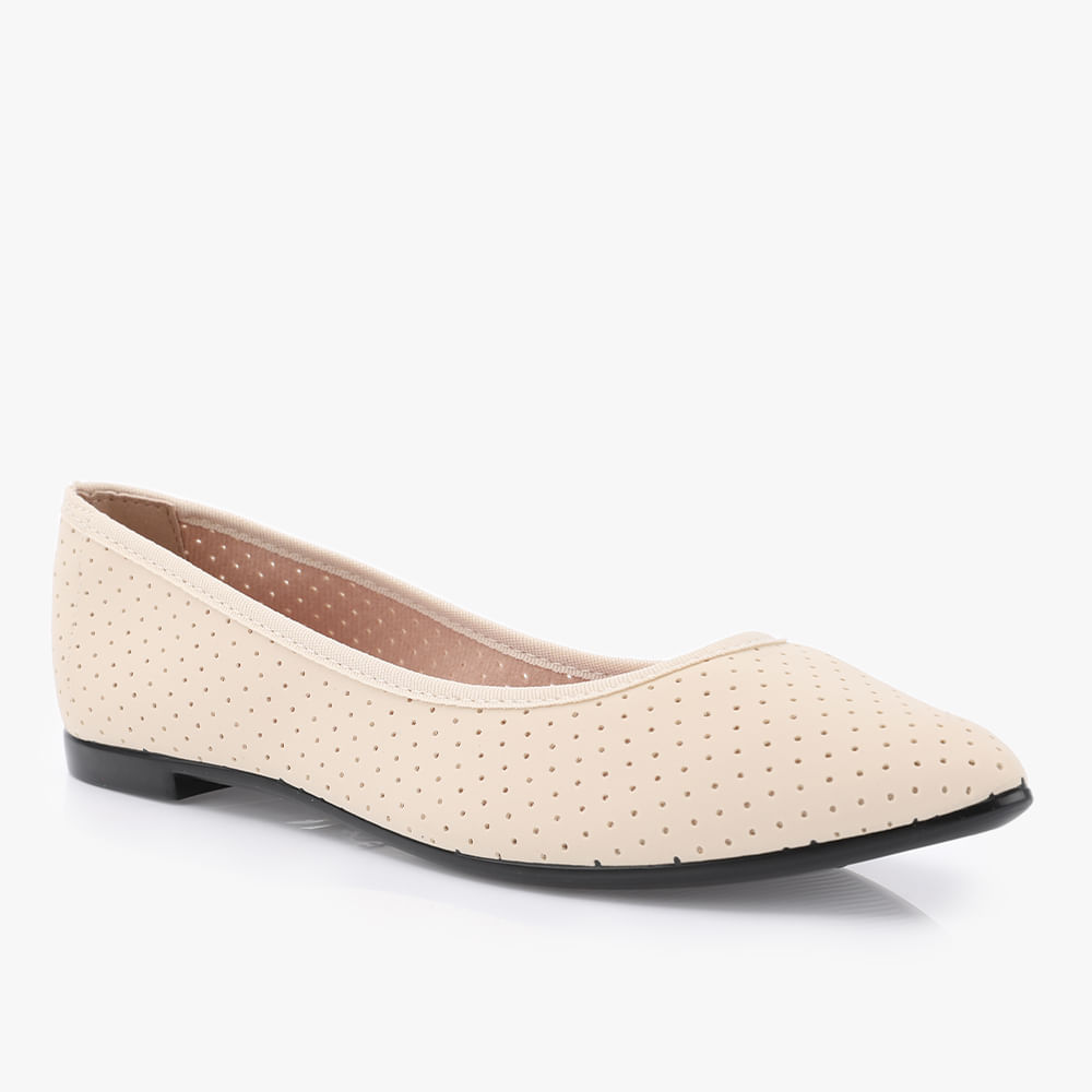 SAPATILHA MONTADA BICO FINO 5727100 CREME 38
