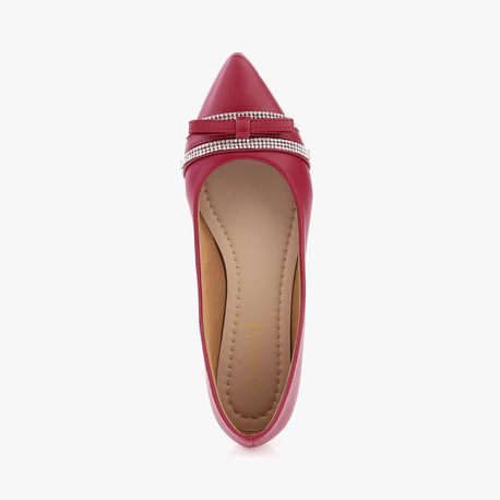SAPATILHA MONTADA STRASS 4045811 ROUGE NP/CRISTAL STRASS 35