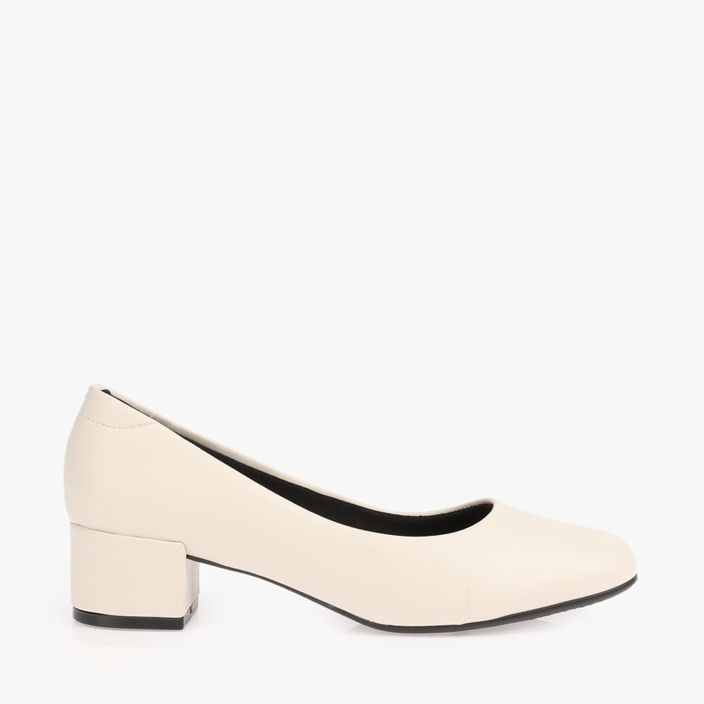 SCARPIN SALTO BAIXO 4301100 BCO OFF NP 34