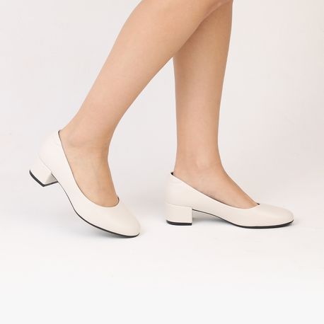 SCARPIN SALTO BAIXO 4301100 BCO OFF NP 34