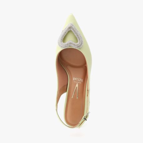 SCARPIN CHANEL CORACAO 1420104 MENTA 35