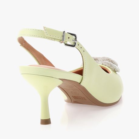 SCARPIN CHANEL CORACAO 1420104 MENTA 35
