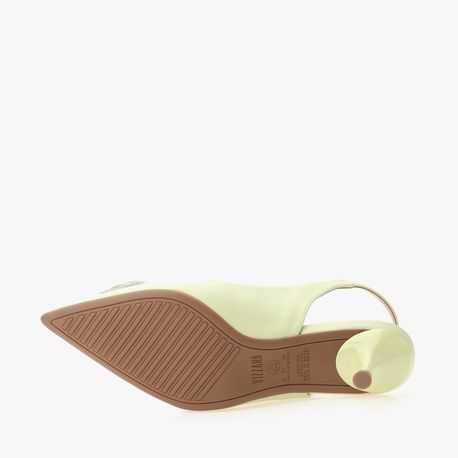 SCARPIN CHANEL CORACAO 1420104 MENTA 35
