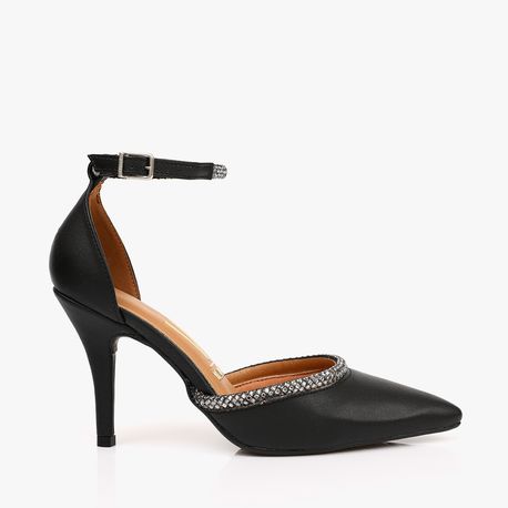 SCARPIN SALTO STRASS 11841580/1180 PRETO 34