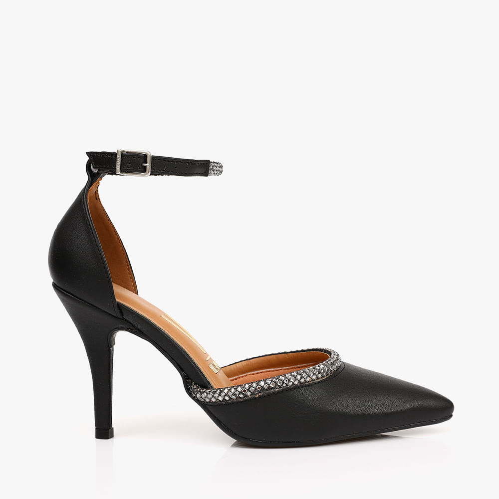 SCARPIN SALTO STRASS 11841580/1180 PRETO 34