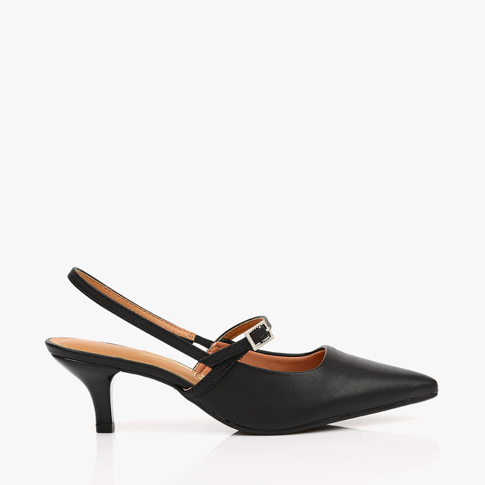 SCARPIN CHANEL TIRA NO MEIO DO PE 1122881 PRETO 35