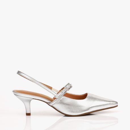 SCARPIN CHANEL TIRA NO MEIO DO PE 1122881 PRATA 34