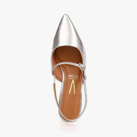 SCARPIN CHANEL TIRA NO MEIO DO PE 1122881 PRATA 34