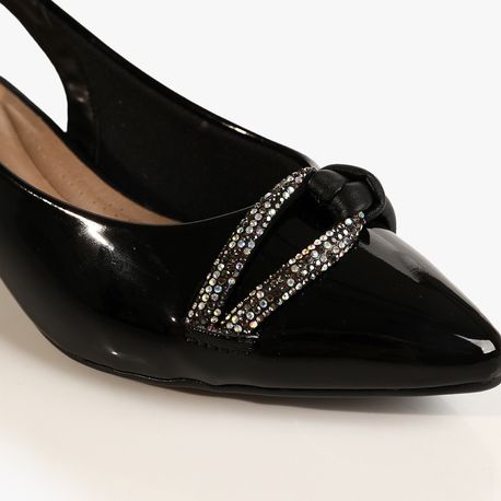 SCARPIN SALTO ENFEITE STRASS 4182221 PTO VZ 34
