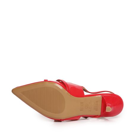 SCARPIN SALTO FINO SLINGBACK FIVELA 1122885 VERMELHO VZ 34