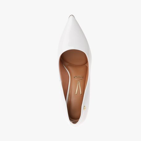 SCARPIN SALTO VERNIZ 11841101VERNIZ BCO VZ 38