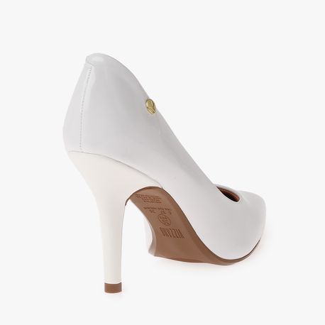 SCARPIN SALTO VERNIZ 11841101VERNIZ BCO VZ 38