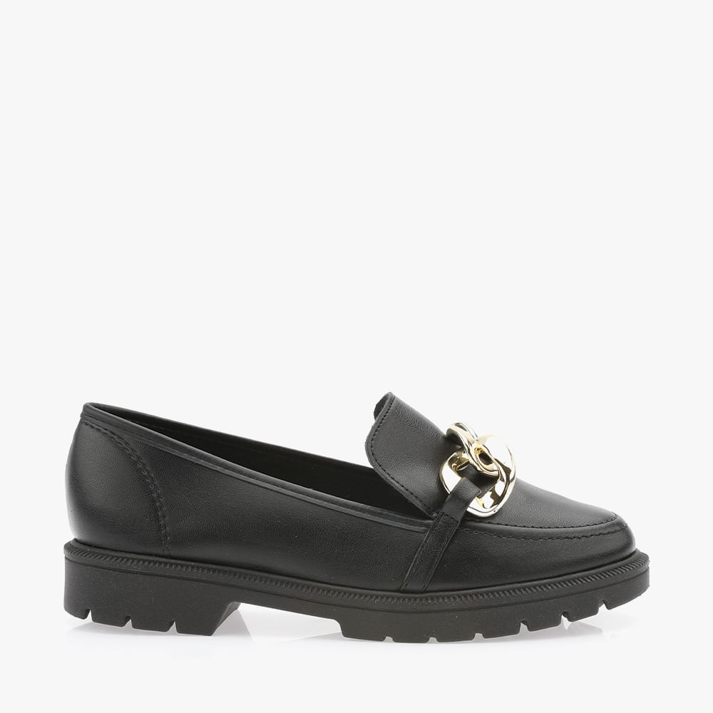 MOCASSIM TRATORADO 4283105 PTO/DOURADO 34