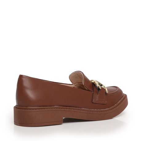 MOCASSIM FIVELA SD94011486 CACAU NP/ METAL DOURADO/ SOLADO CACAU 34