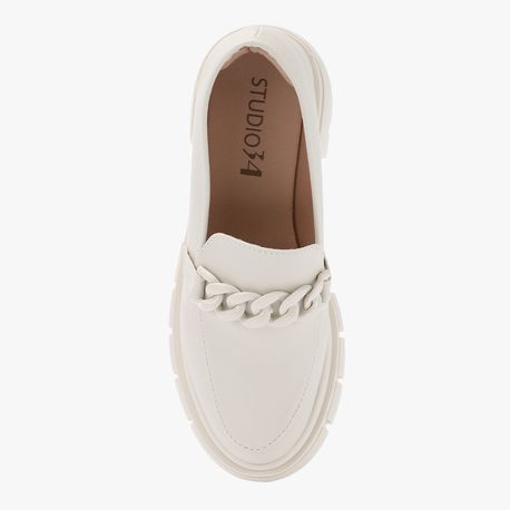 MOCASSIM TRATORADO CORRENTE ANTONELA 1 OFF WHITE/OFF WHITE 34