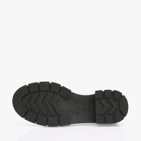 MOCASSIM TRATORADO CORRENTE ANTONELA 1 OFF WHITE/PRETO 37