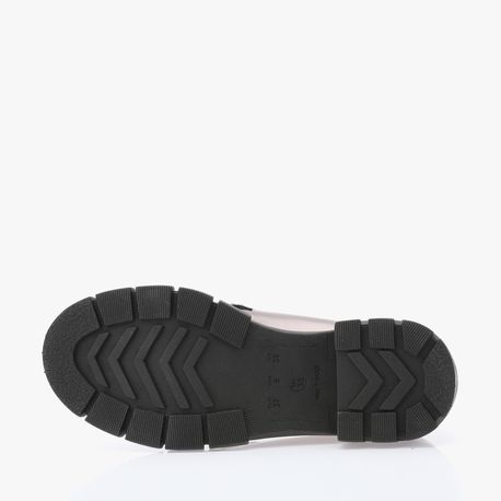 MOCASSIM TRATORADO CORRENTE ANTONELA 1 PRATA VELHO/PRETO 36