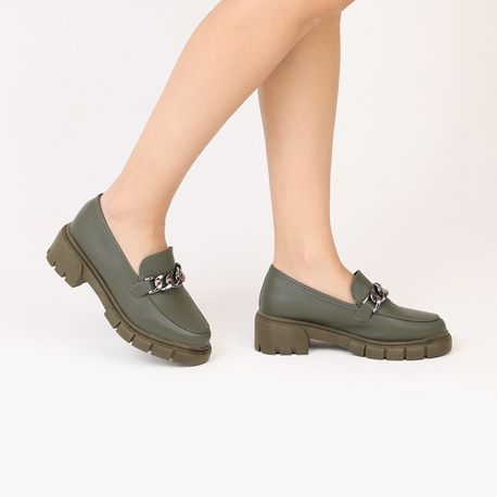 MOCASSIM TRATORADO CORRENTE ANTONELA 1 ARMY/ARMY 35