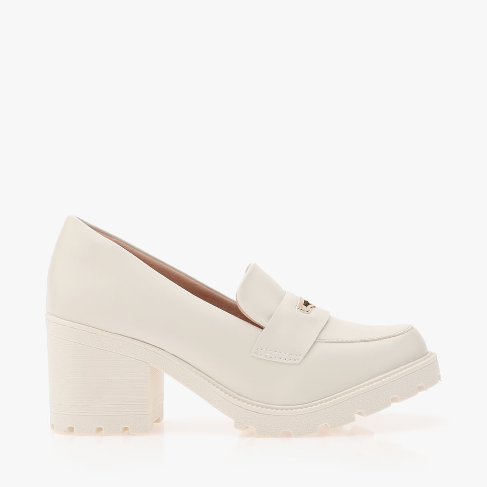 MOCASSIM SALTO SD64610456 OFF WHITE/OFF WHITE/OURO 37
