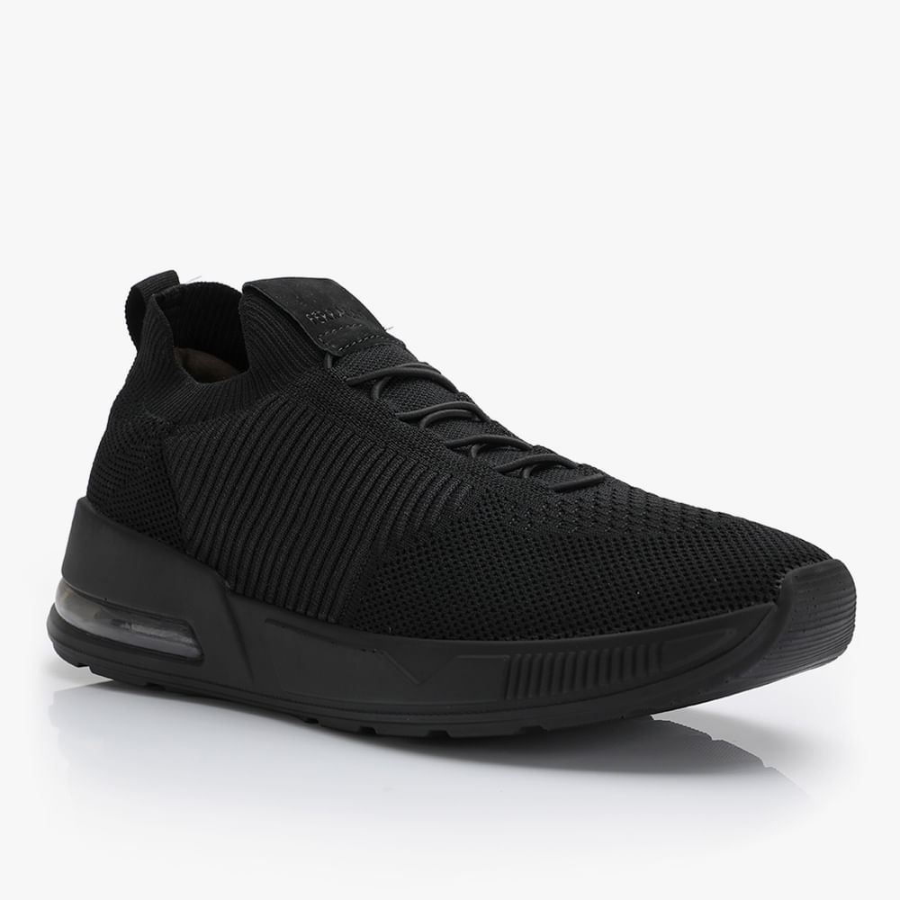 SAPATENIS MODA 7546-572 B-PRETO/CHUMBO 44