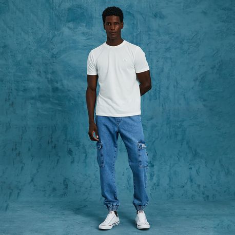 CAMISETA MC MALHA STEVIS P1444 OFF WHITE P