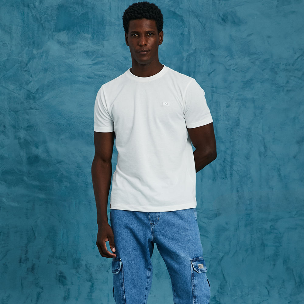 CAMISETA MC MALHA STEVIS P1444 OFF WHITE M