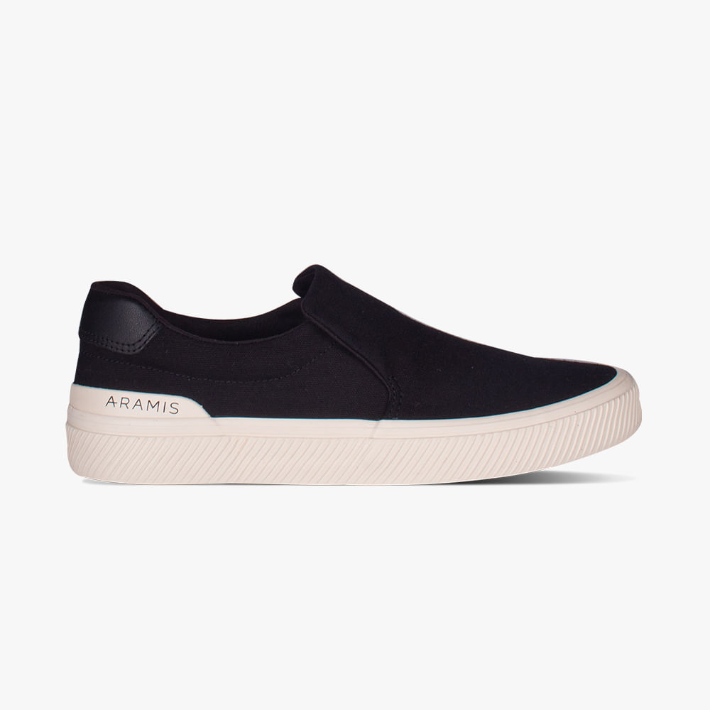SAPATENIS SLIP ON DAILY SLIP CANVAS ARM037 PRETO/OFF WHITE 40