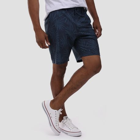 BERMUDA TACTEL FOLHAGEM 9140034 AZUL 38