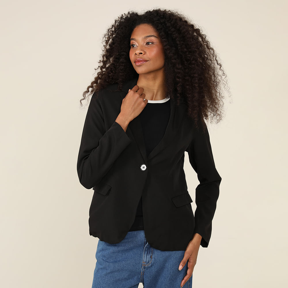 BLAZER ALFAIATARIA 410339 PRETO P